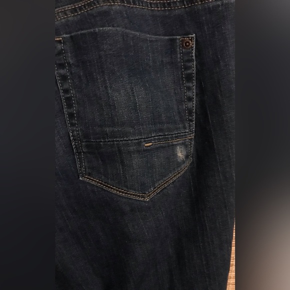 Eddie Bauer Flannel Lined Jeans Distressed Worn Size 12 - Picture 2 of 7